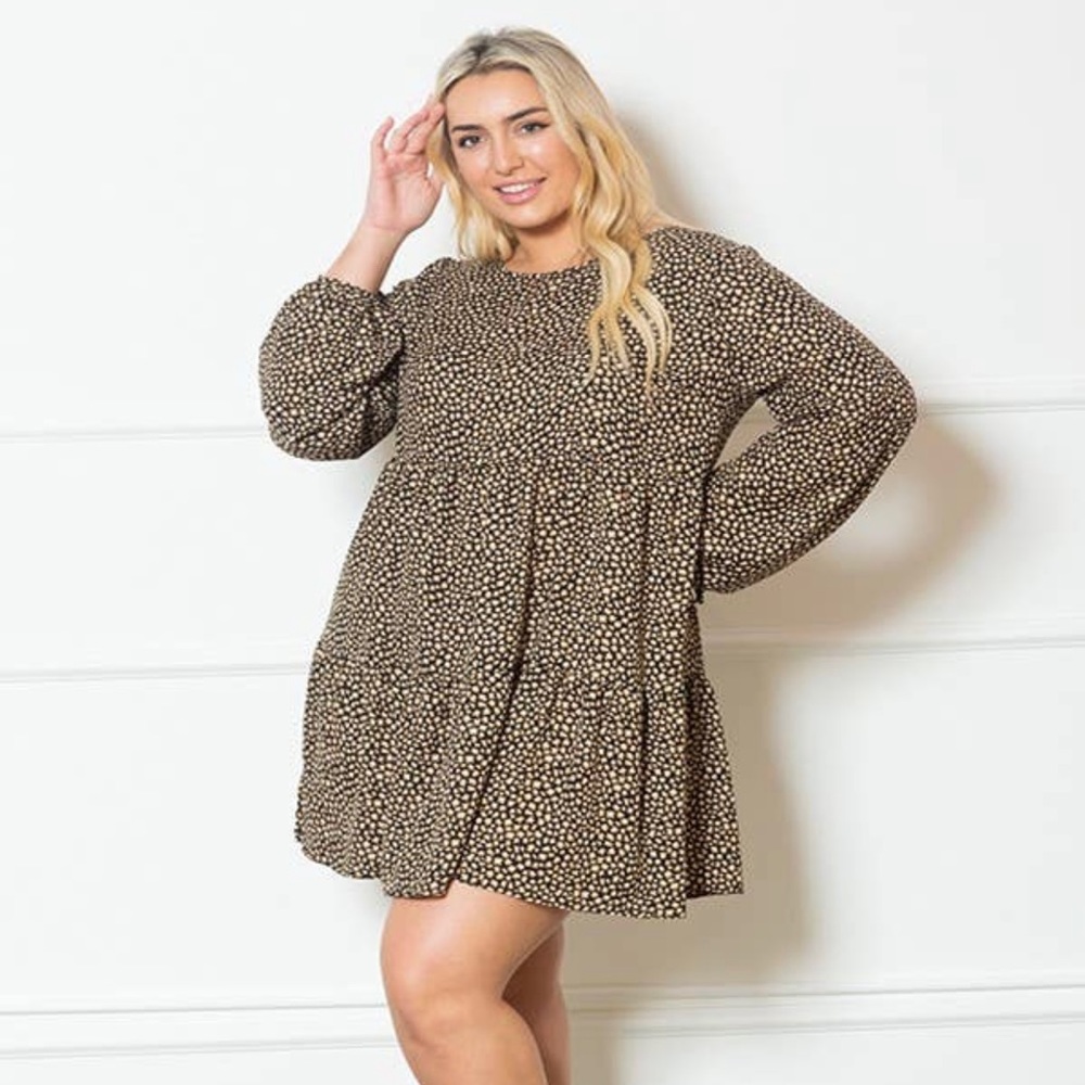 Chloe Tiered Leopard Dress